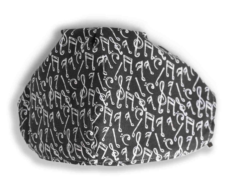 Gator Cases MSK-MUS Reusable Face Mask with Pocket for Replaceable Filter In Music Notes - Hollywood DJ