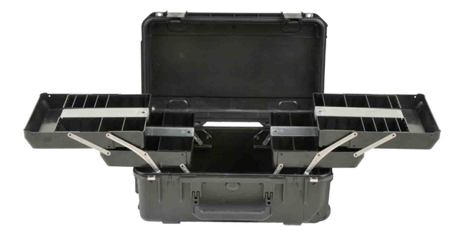 SKB Cases 3i-2011-7B-TR Watertight Tech Box with Dual Trays - Black - Hollywood DJ