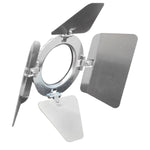 Odyssey LSPAR20BDP Polish Aluminum Barn Door for Par 20 Light Fixtures - Hollywood DJ