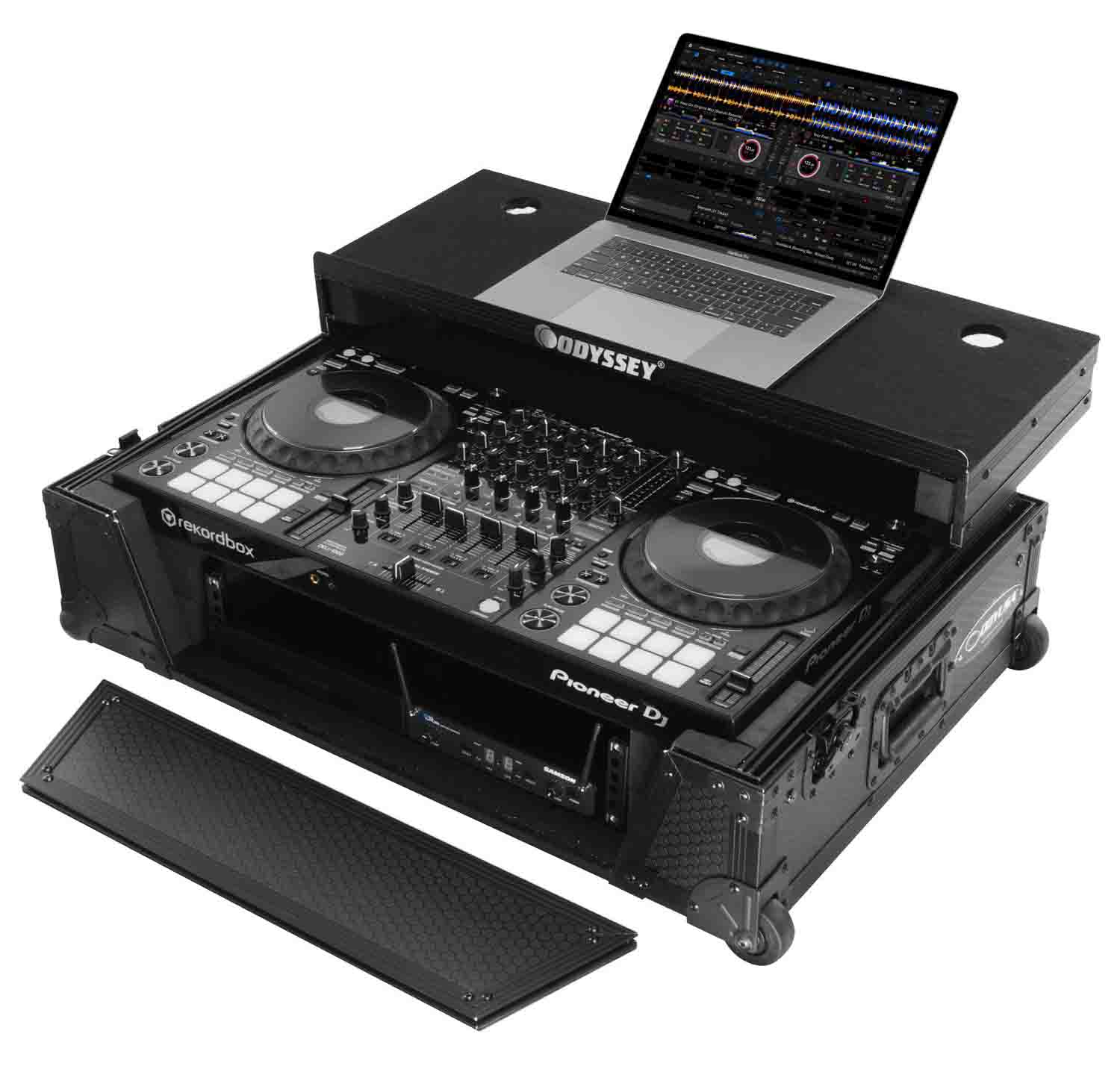 Odyssey 810240 Industrial Board Glide Style 2U DJ Case Custom Fit for Pioneer DDJ-1000 DJ Controller - Hollywood DJ