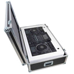 ProX XZF-DJCTWCASE Control Tower DJ Stand with Laptop Stand, and Travel Cases - White Finish - Hollywood DJ