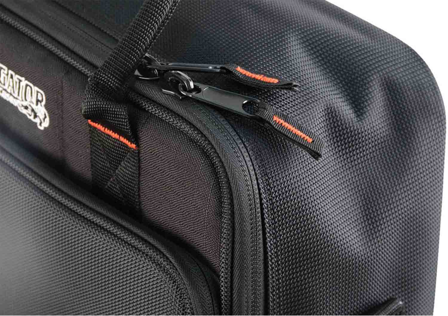 Gator Cases G-MIXERBAG-1212 Updated Padded Nylon DJ Bag for Mixer and DJ Equipment - 12″ X 12″ X 5.5″ - Hollywood DJ