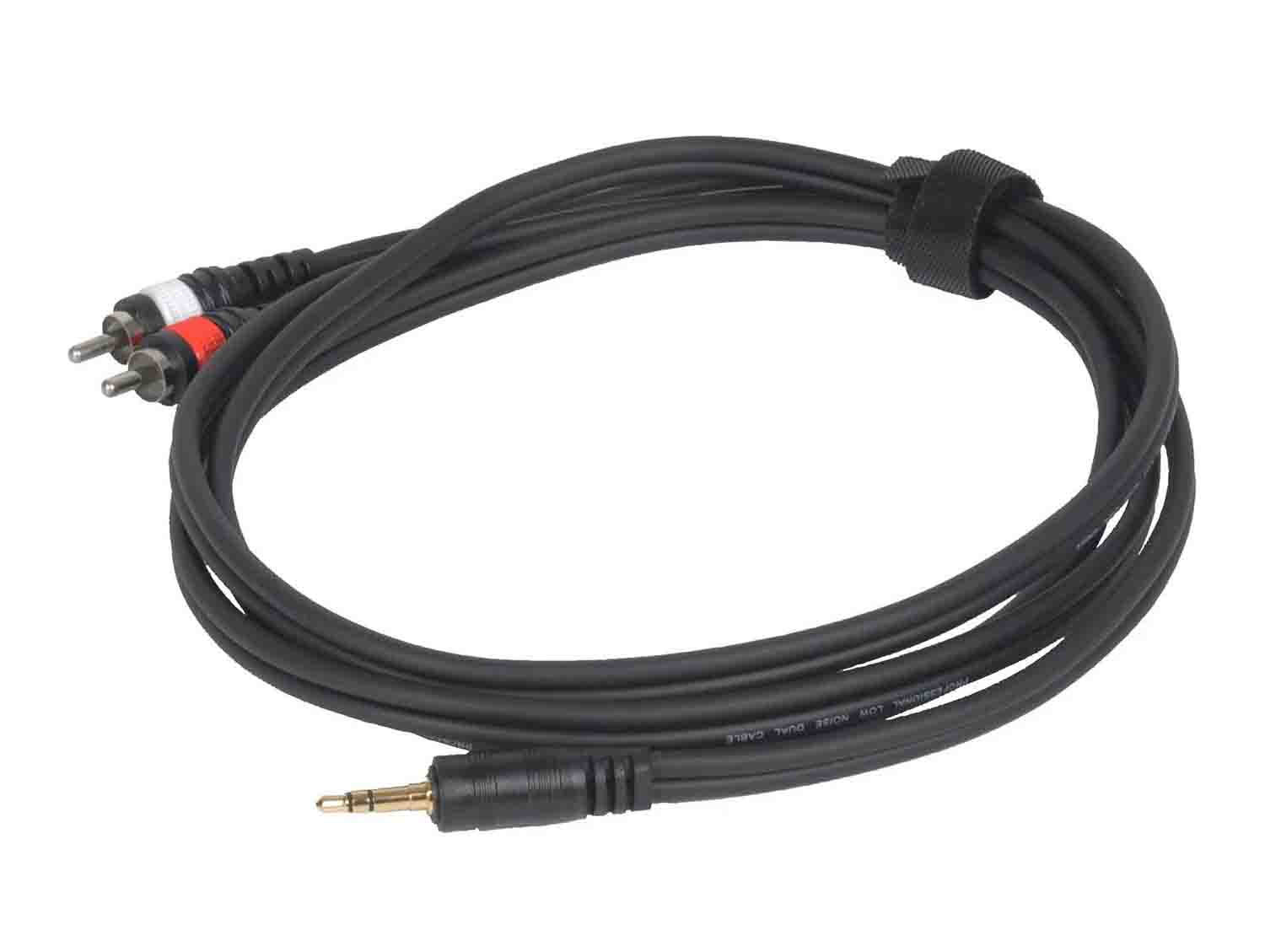 Odyssey 1/8″ Stereo Male to Dual RCA Male Pro-Link Cable - Hollywood DJ