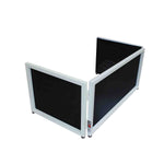 ProX XF-TTFW 6 Ft Tabletop DJ Facade White Frame with Black and White Scrims - Hollywood DJ