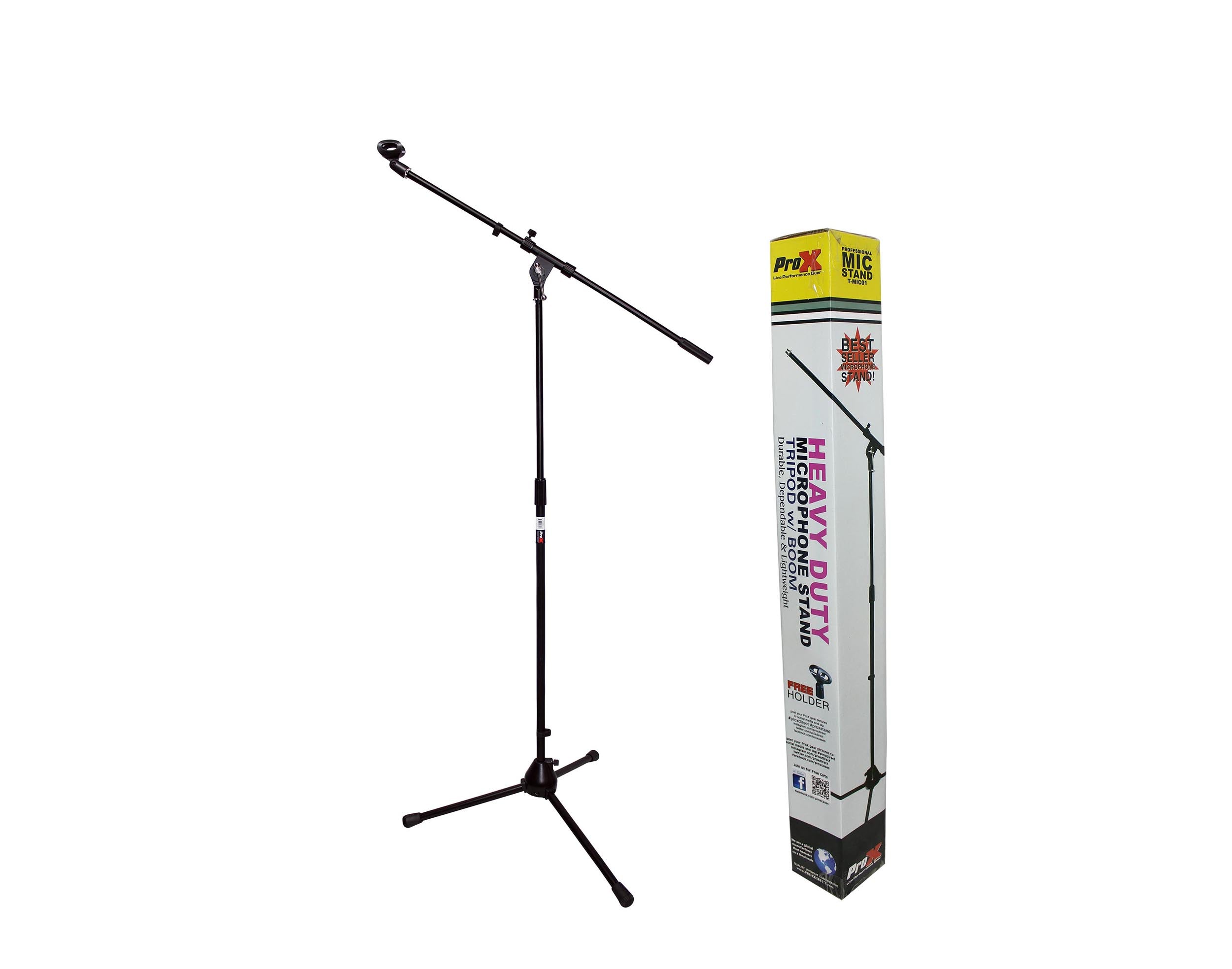 ProX T-MIC01 Tripod Microphone Stand with Boom by ProX Cases