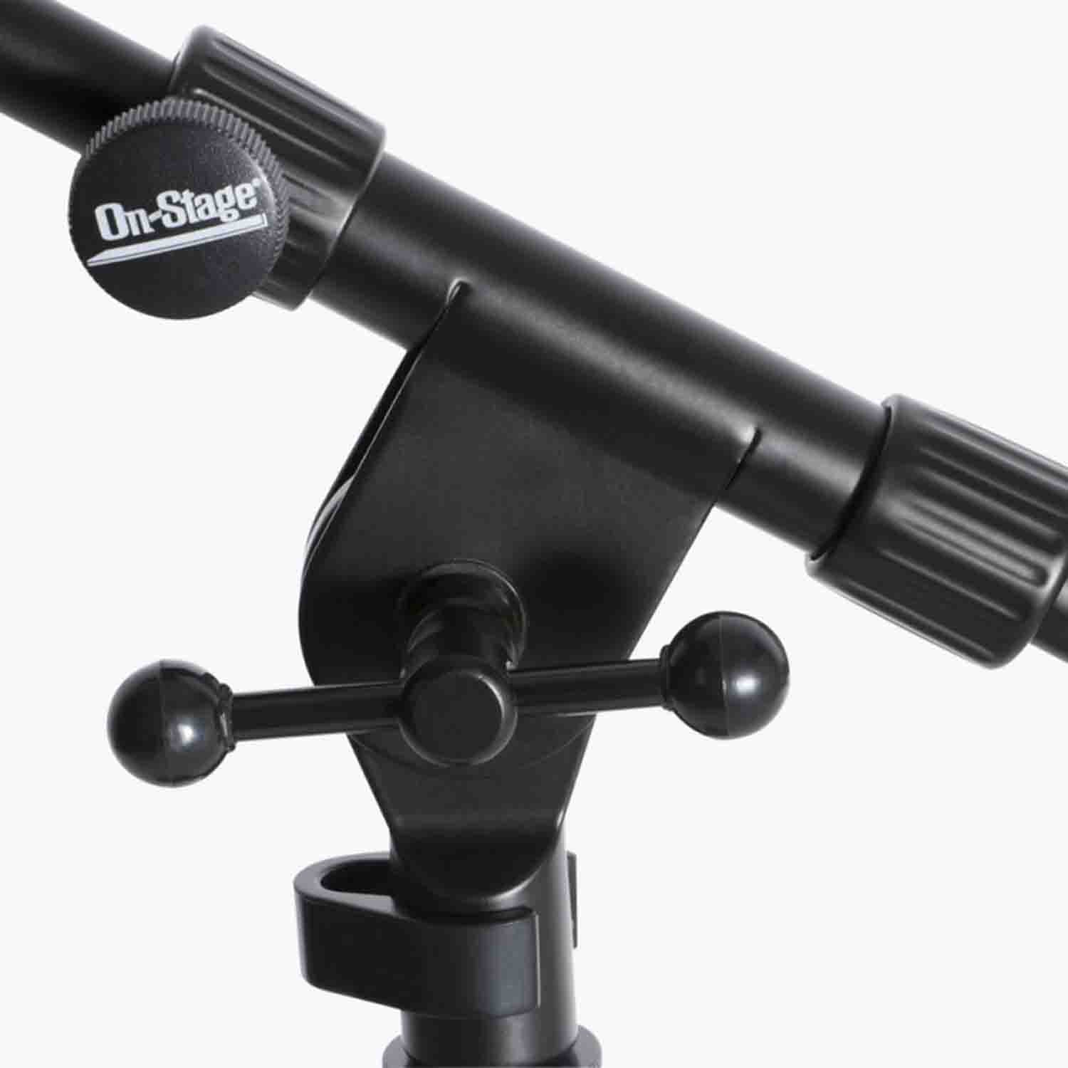 Onstage MS7920B Bass Drum/Boom Combo Microphone Stand - Hollywood DJ