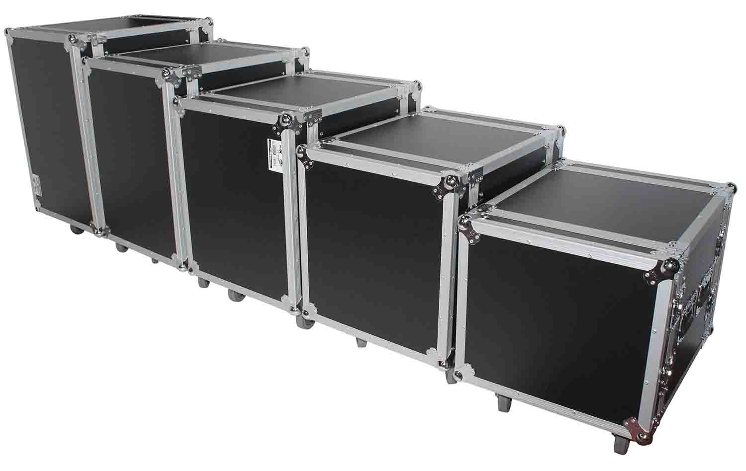 ProX XS-12R18W ,12U Space Amp Rack Mount ATA Flight Case 18 Inch Depth with Casters - Hollywood DJ