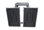 ProX T-18RSPWDST 18U Vertical Shockproof Rack Case 20 In Deep W-Side Tables and Casters - Hollywood DJ