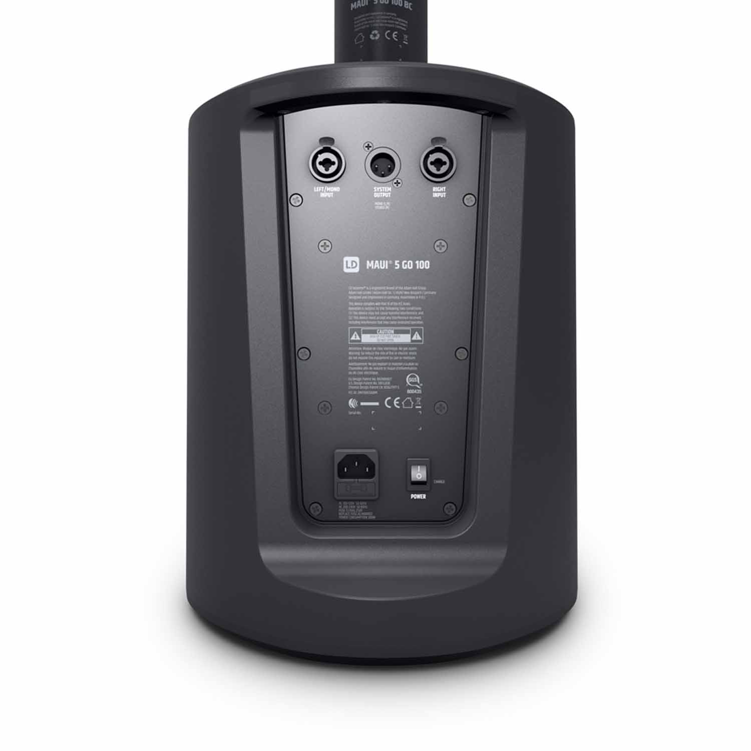 LD Systems MAUI 5 GO 100 Ultra-portable Battery-powered Column PA System - 3200 mAh Version - Hollywood DJ