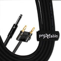 ProX XC-QB50, 12 AWG 1/4" TS-M to Banana High Performance Speaker Cable - 50 Feet - Hollywood DJ