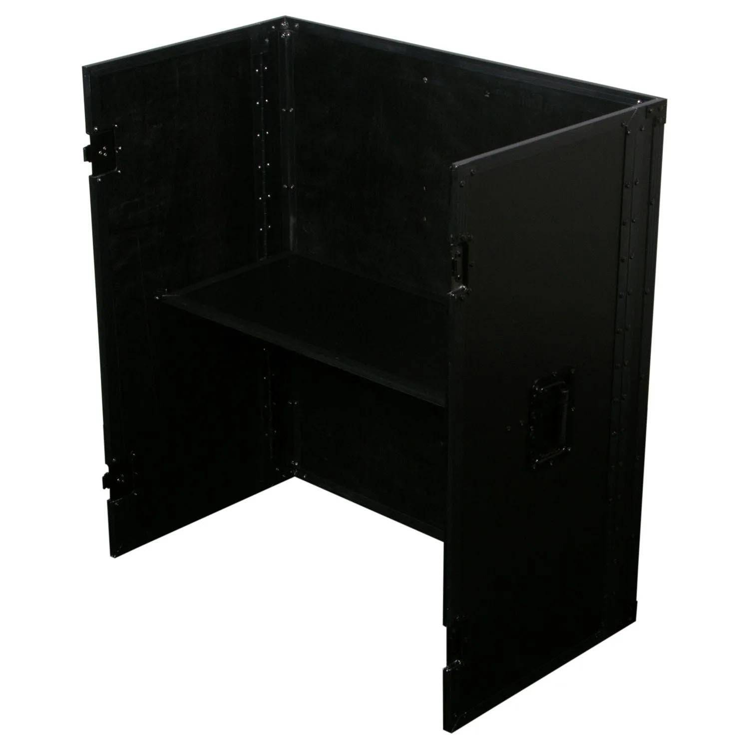 Odyssey FZF3336BL, DJ Fold-out Stand - 33″ Wide x 36″ Tall - Black - Hollywood DJ