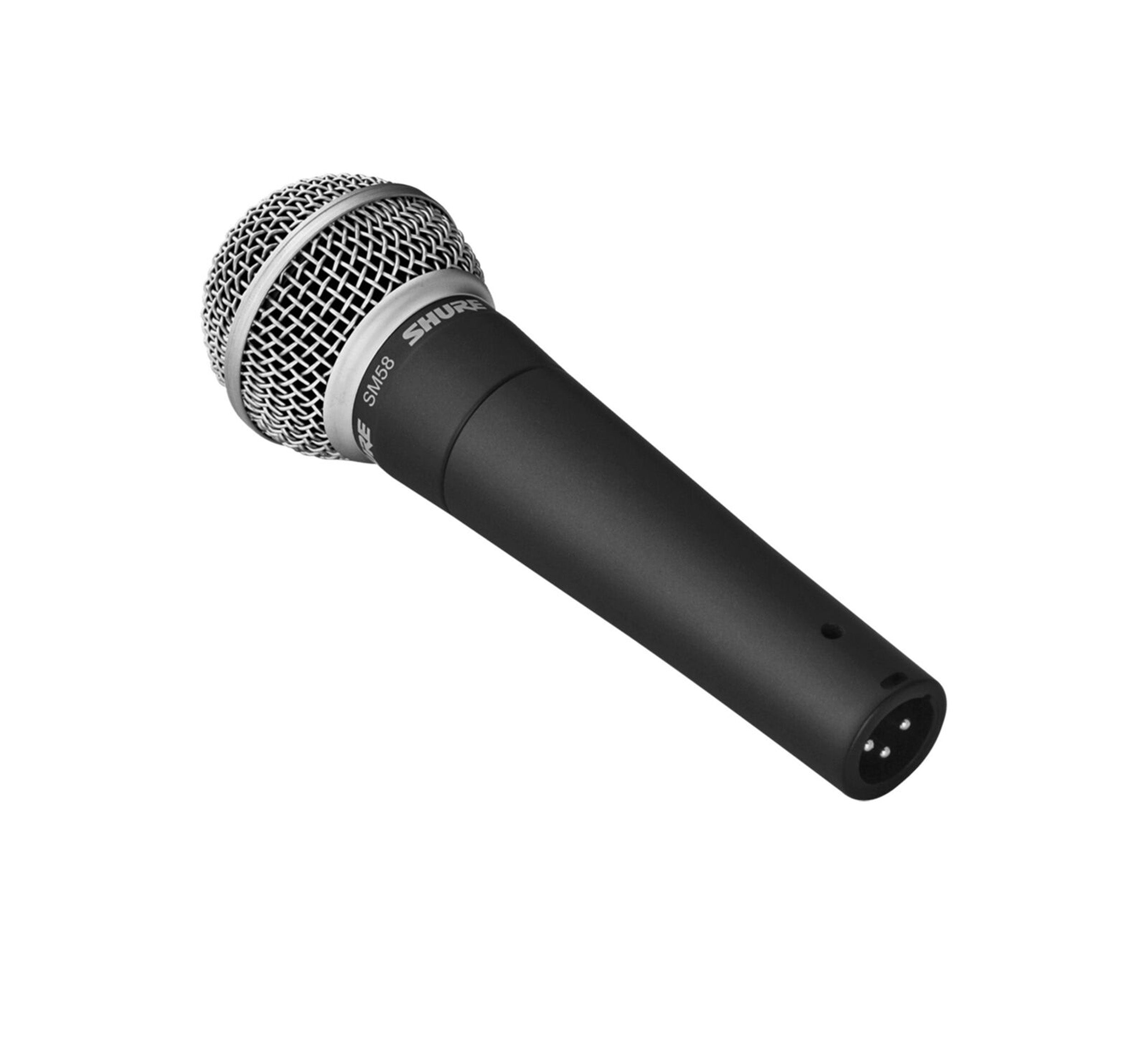 Shure SM58-LC Dynamic Vocal Microphone with Stand Adapter and Zippered Carrying Case - Hollywood DJ