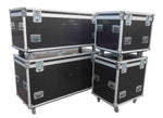 PROX XS-UTL246036W MK2 Heavy-Duty Truck Pack Utility Flight Case W-Divider and Tray Kit, W-4" Casters, 1/2 Inch Plywood - Hollywood DJ