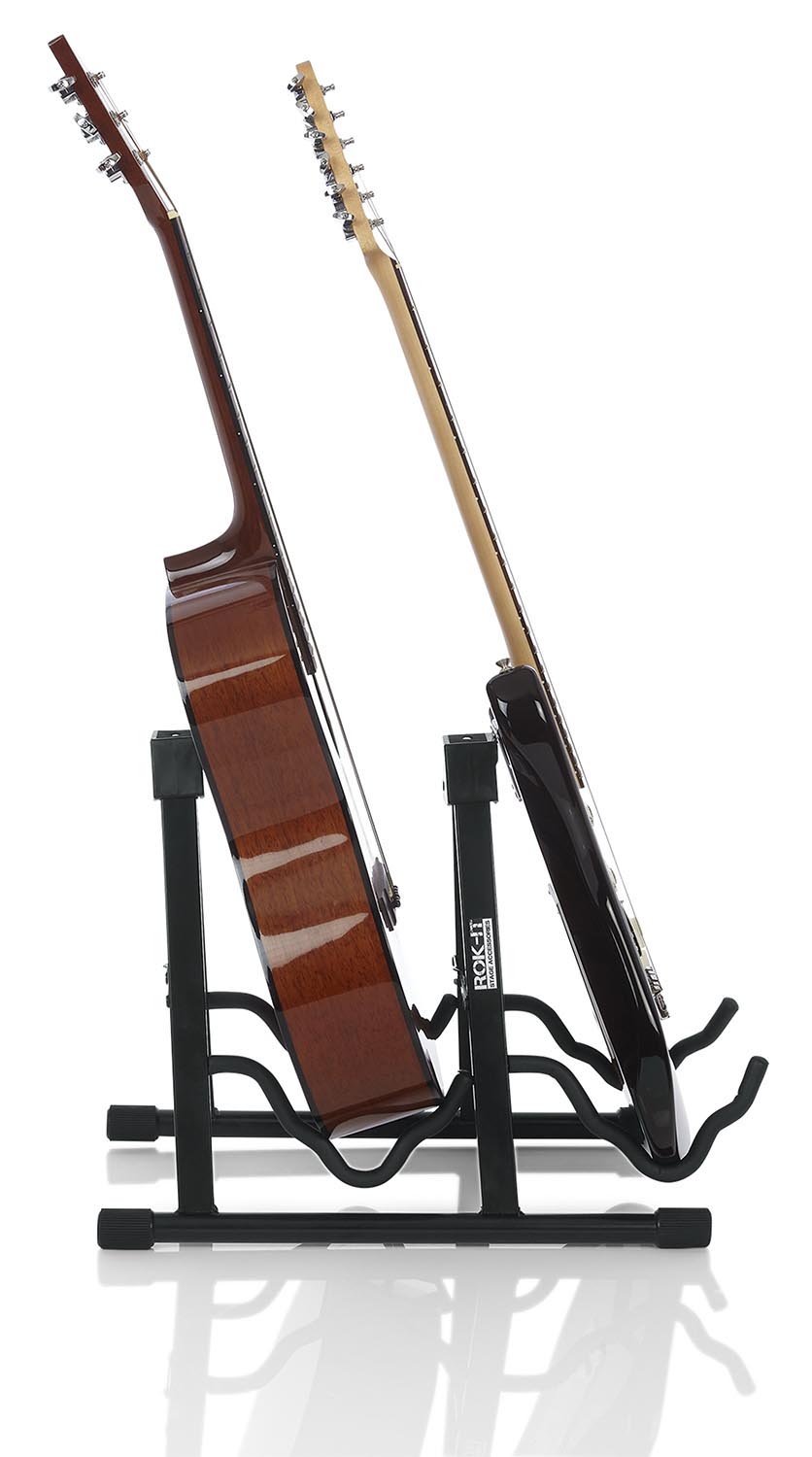 Gator RI-GTRAU2X A-Frame Double Guitar Stand - Hollywood DJ