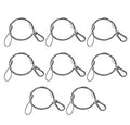 Chauvet DJ CH-05 (8 pack) Safety Cable for DJ Lights 700 lbs. Capacity - Hollywood DJ