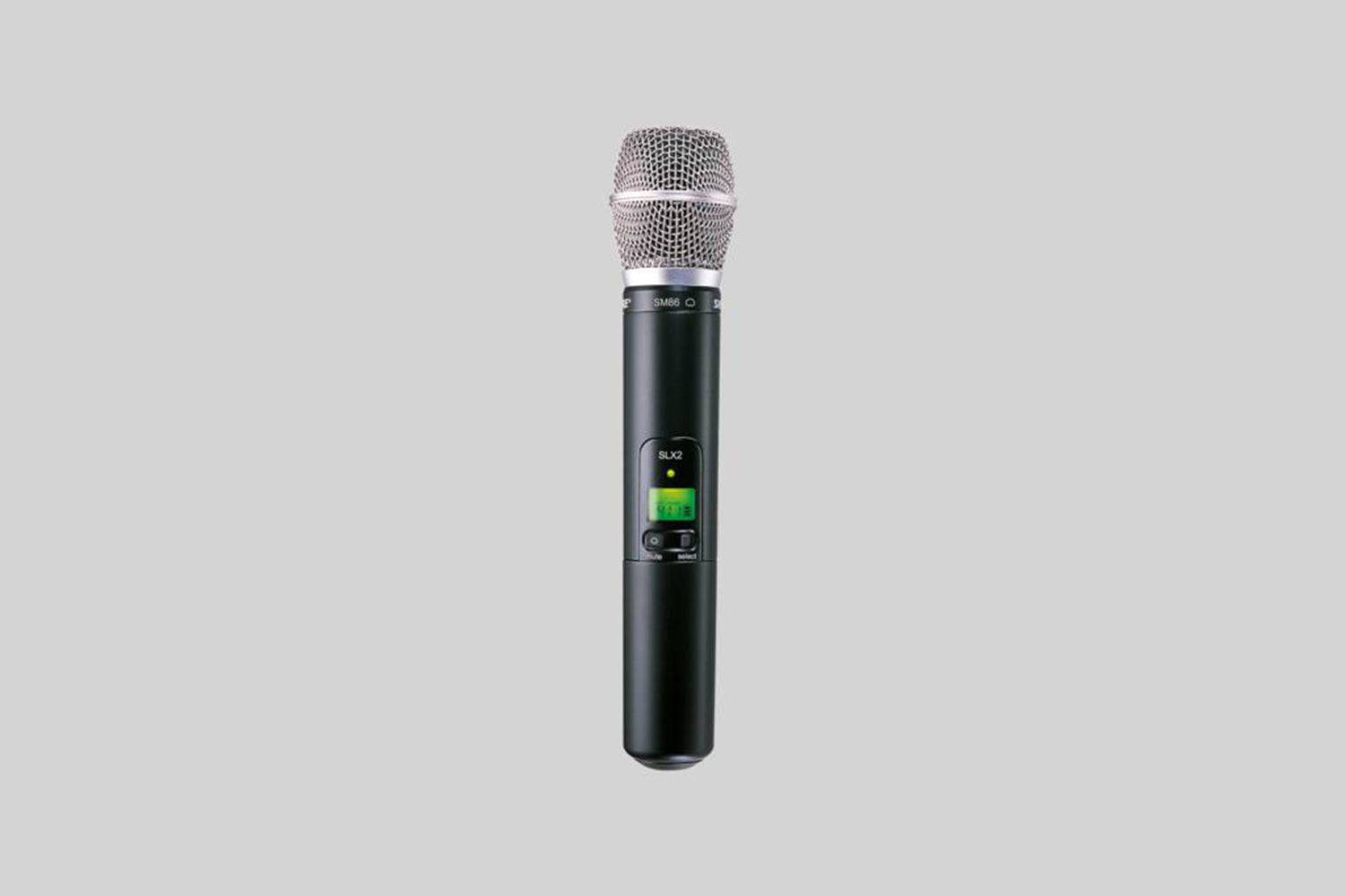 Shure SLX2/SM86=-J3 Handheld Transmitter with SM86 Capsule - Hollywood DJ