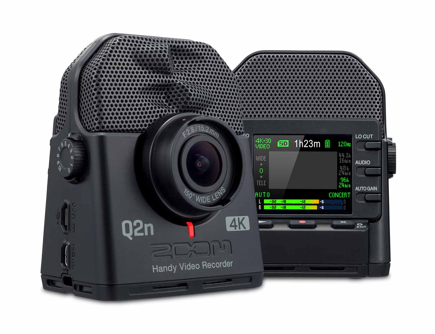 Zoom Q2n-4K Handy Video Recorder with High Quality 150° Wide Angle Lens - Hollywood DJ