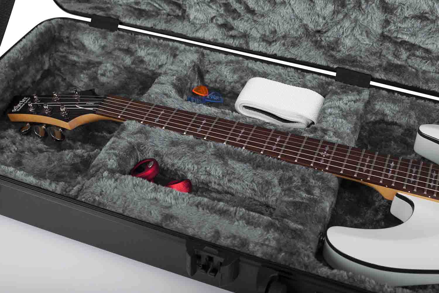Gator Cases GTSA-GTRELEC-LED Guitar Case for Standard Electric Guitars - LED Edition - Hollywood DJ