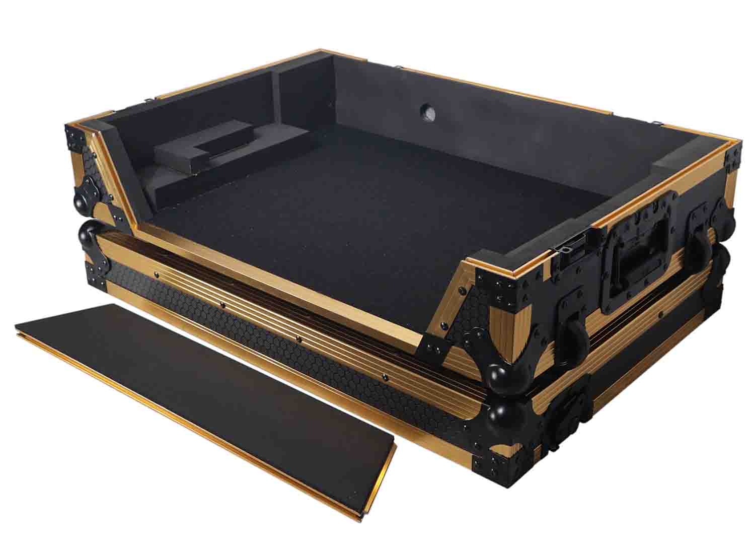 ProX XS-RANEONE W FGLD ATA Flight Style Road Case for RANE ONE DJ Controller with Wheels Limited Edition Gold - Hollywood DJ