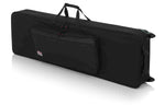 Gator Cases GK-88 SLIM Rigid EPS Foam Lightweight Case for 88 Note Keyboards with Wheels - Hollywood DJ