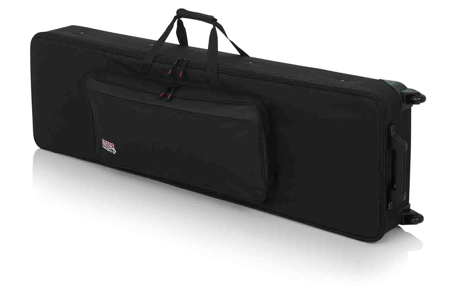 Gator Cases GK-88 SLIM Rigid EPS Foam Lightweight Case for 88 Note Keyboards with Wheels - Hollywood DJ