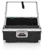 Gator Cases G-MIX-12 PU ATA Molded Pop-Up DJ Mixer Case with Wheels - Hollywood DJ