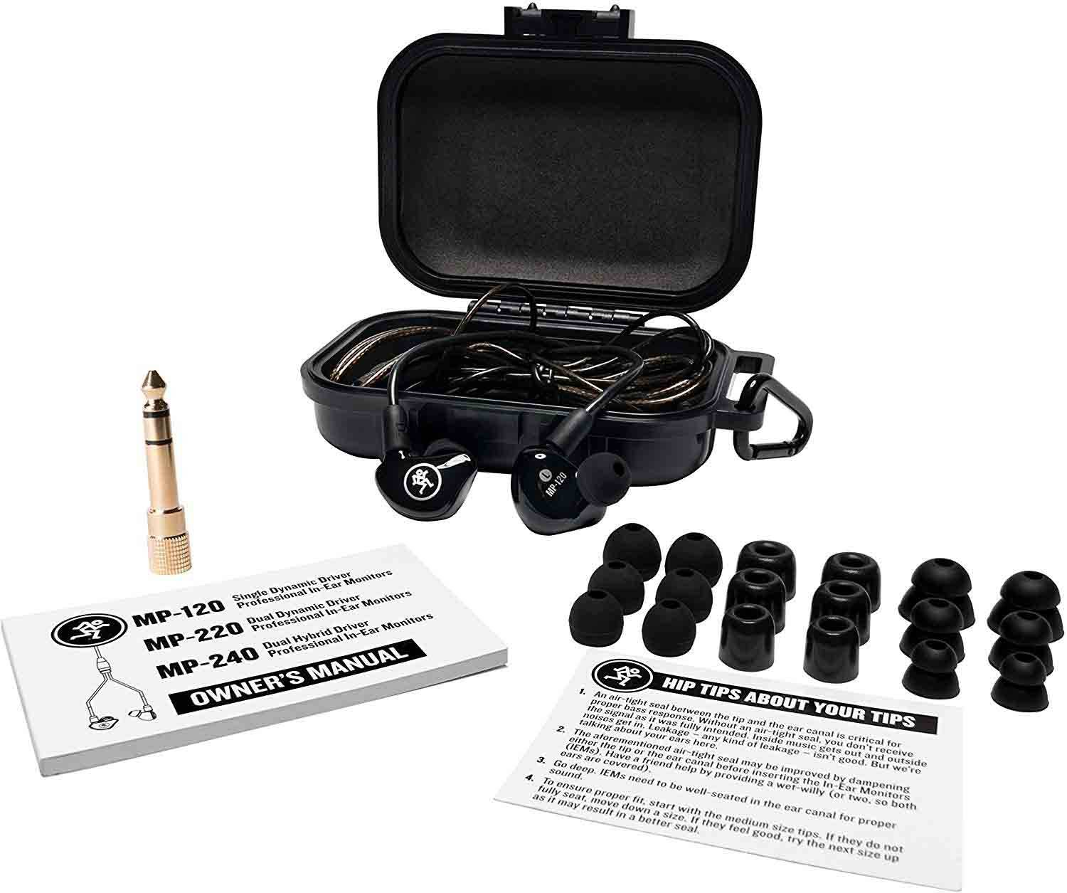 Mackie MP-240 Dual Hybrid Driver Professional In-Ear Monitors - Hollywood DJ