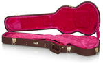 Gator Cases GW-SG-BROWN Deluxe Wood Case for Electric Solid Guitar - Brown - Hollywood DJ
