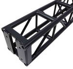 ProX XT-BT1208 BLK, 3mm Wall BoltX Black Bolted 12 Inch Professional Box Truss Segment - 8 Feet - Hollywood DJ