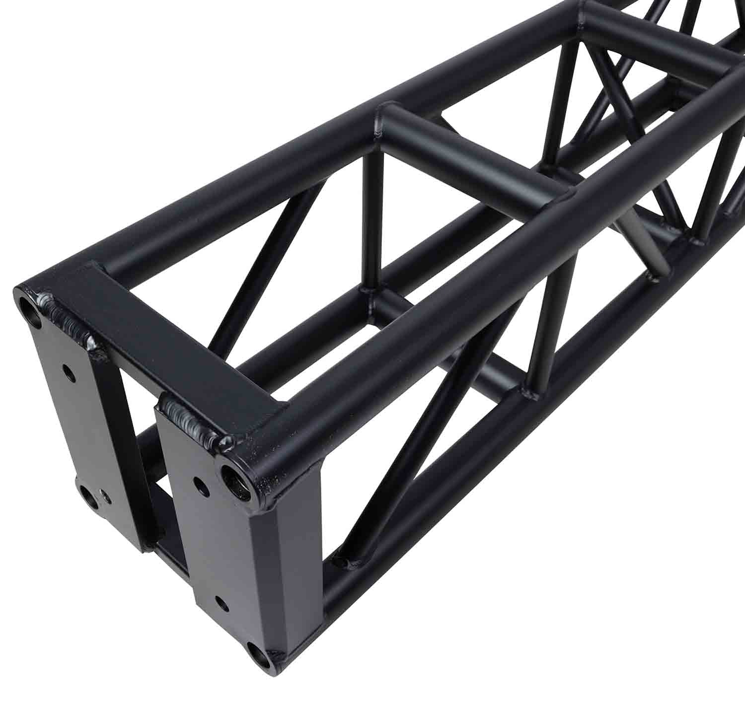 ProX XT-BT1208 BLK, 3mm Wall BoltX Black Bolted 12 Inch Professional Box Truss Segment - 8 Feet - Hollywood DJ