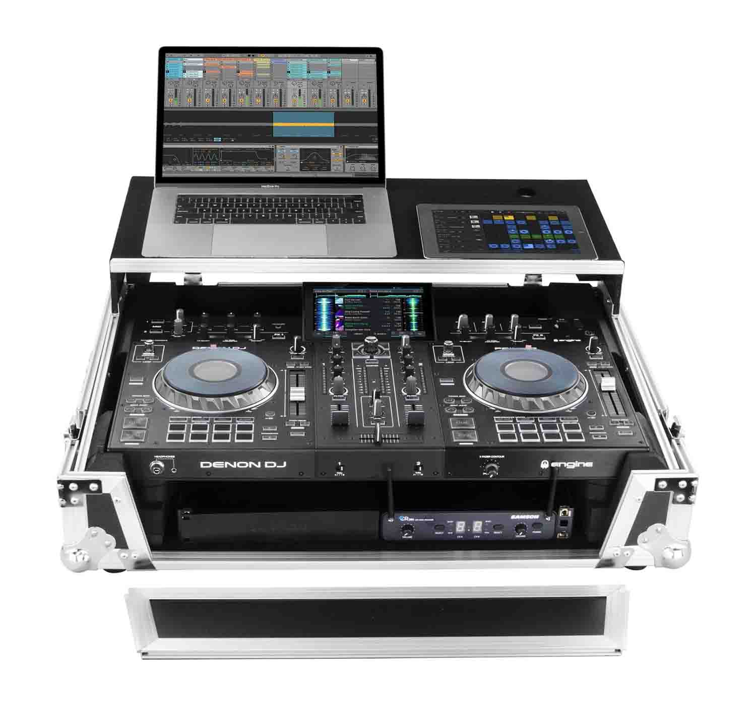 Odyssey FZGSPRIME2 Denon Prime 2 Glide Style Flight Case - Hollywood DJ