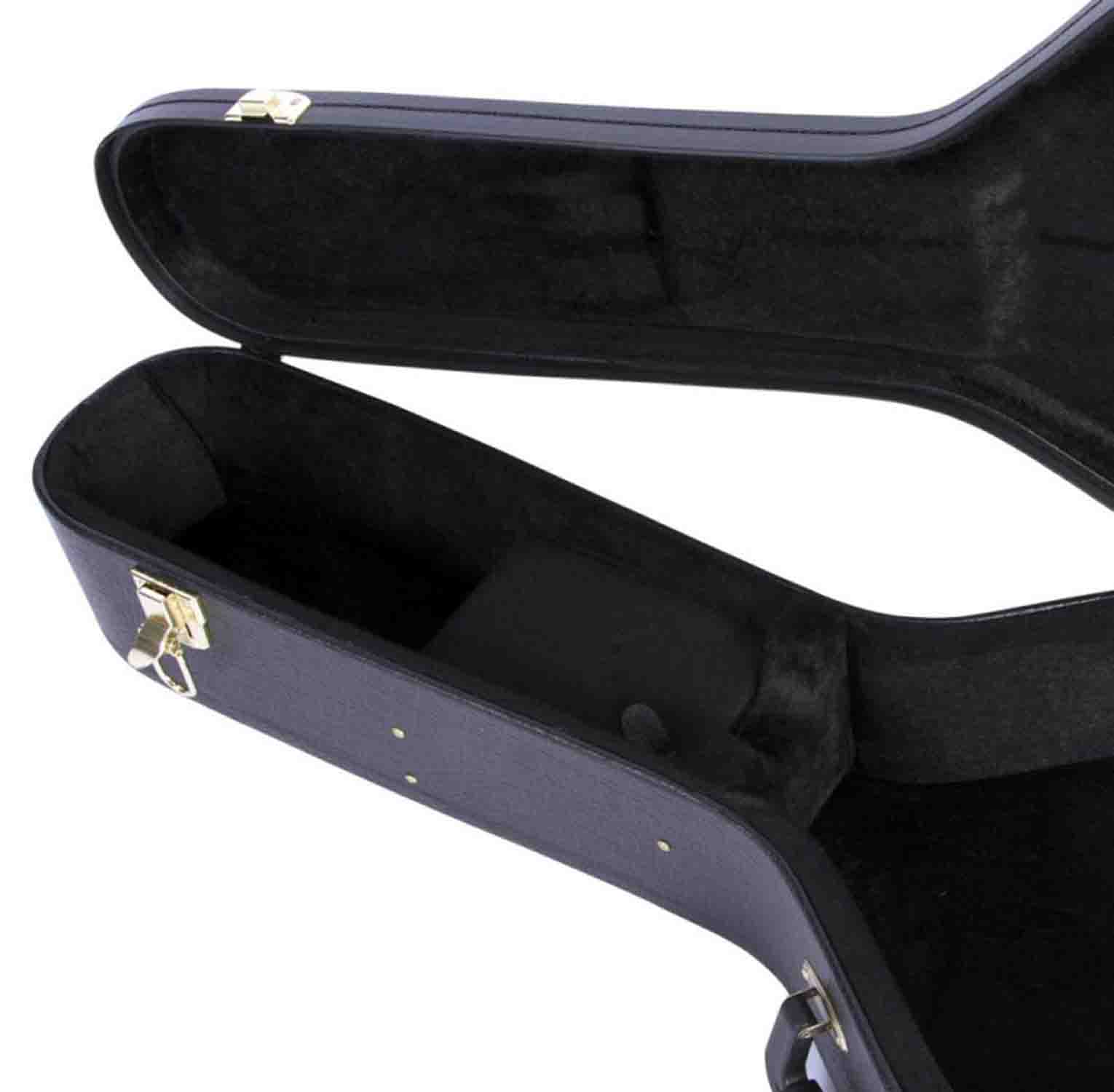 OnStage GCA5600B Hardshell Jumbo Acoustic Guitar Case - Black - Hollywood DJ
