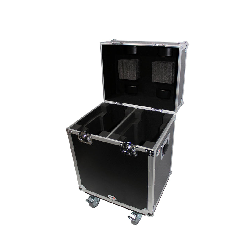 B-Stock: ProX XS-MH140X2W 140 Style Moving Head Lighting Case for 2 Units - Hollywood DJ