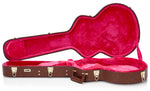 Gator Cases GW-335-BROWN Deluxe Wood Case for Semi-Hollow Guitars - Brown - Hollywood DJ