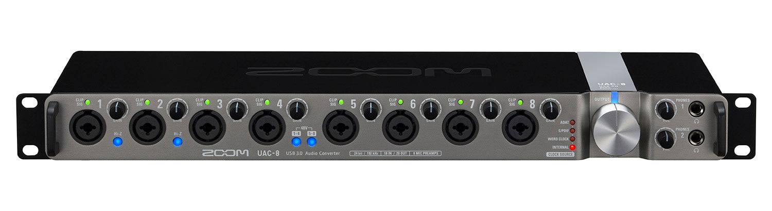 Zoom UAC-8 USB 3.0 Audio Interface With 8 Combo Balanced XLR/TRS - Hollywood DJ