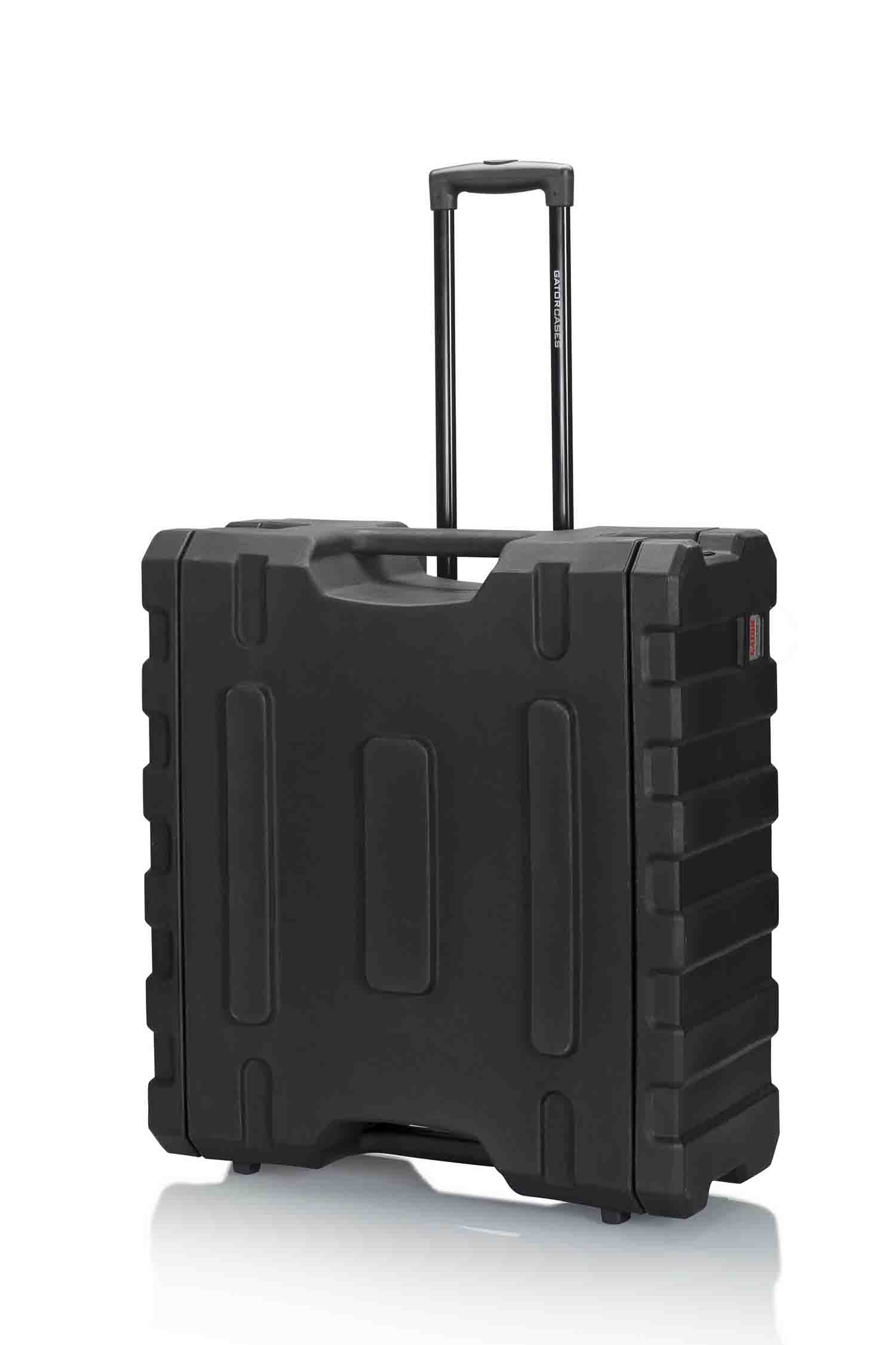 Gator Cases G-PROR-4U-19, 4U Deep Molded Audio Rack Case with Wheels - 19 Inch - Hollywood DJ