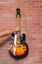 Levy's Leathers MPD2-116 2” Wide Polyester Guitar Strap with Cherry Blossoms and Snow Motif - Hollywood DJ