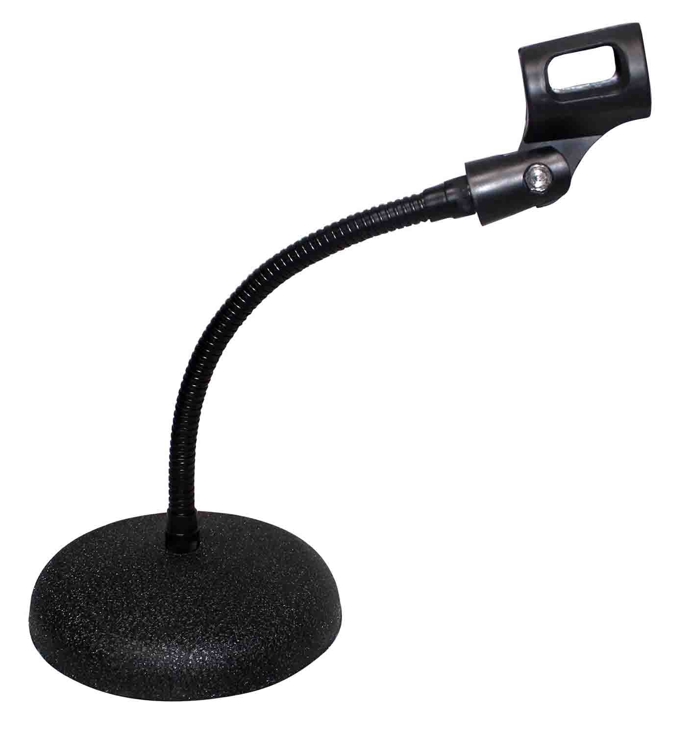 ProX T-MIC07 Gooseneck Desktop Microphone Stand With 6" Round Base - Hollywood DJ