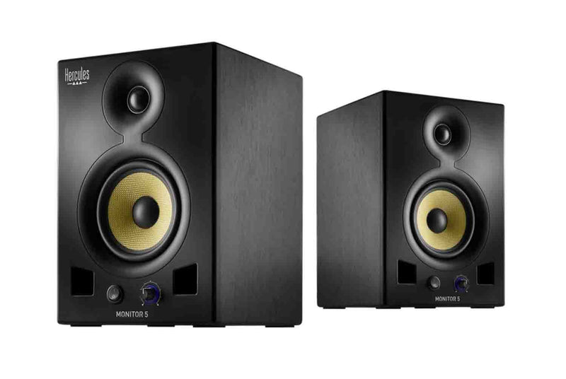 Hercules Monitor 5 Loudspeakers - Pair - Hollywood DJ