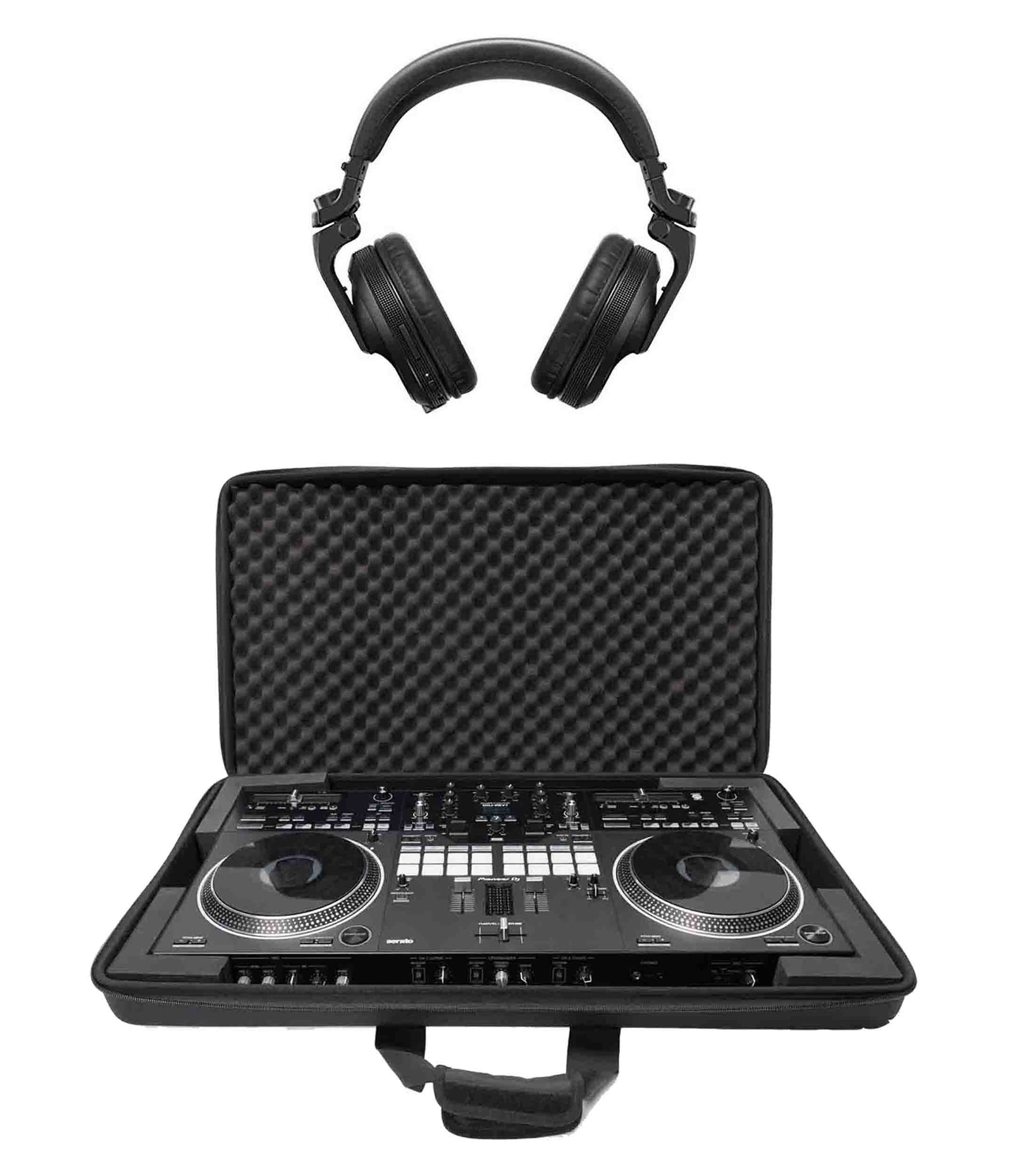 Pioneer DDJ-REV7, 2-Channel DJ Controller Package with Magma CTRL Case and Pioneer Headphones - Hollywood DJ