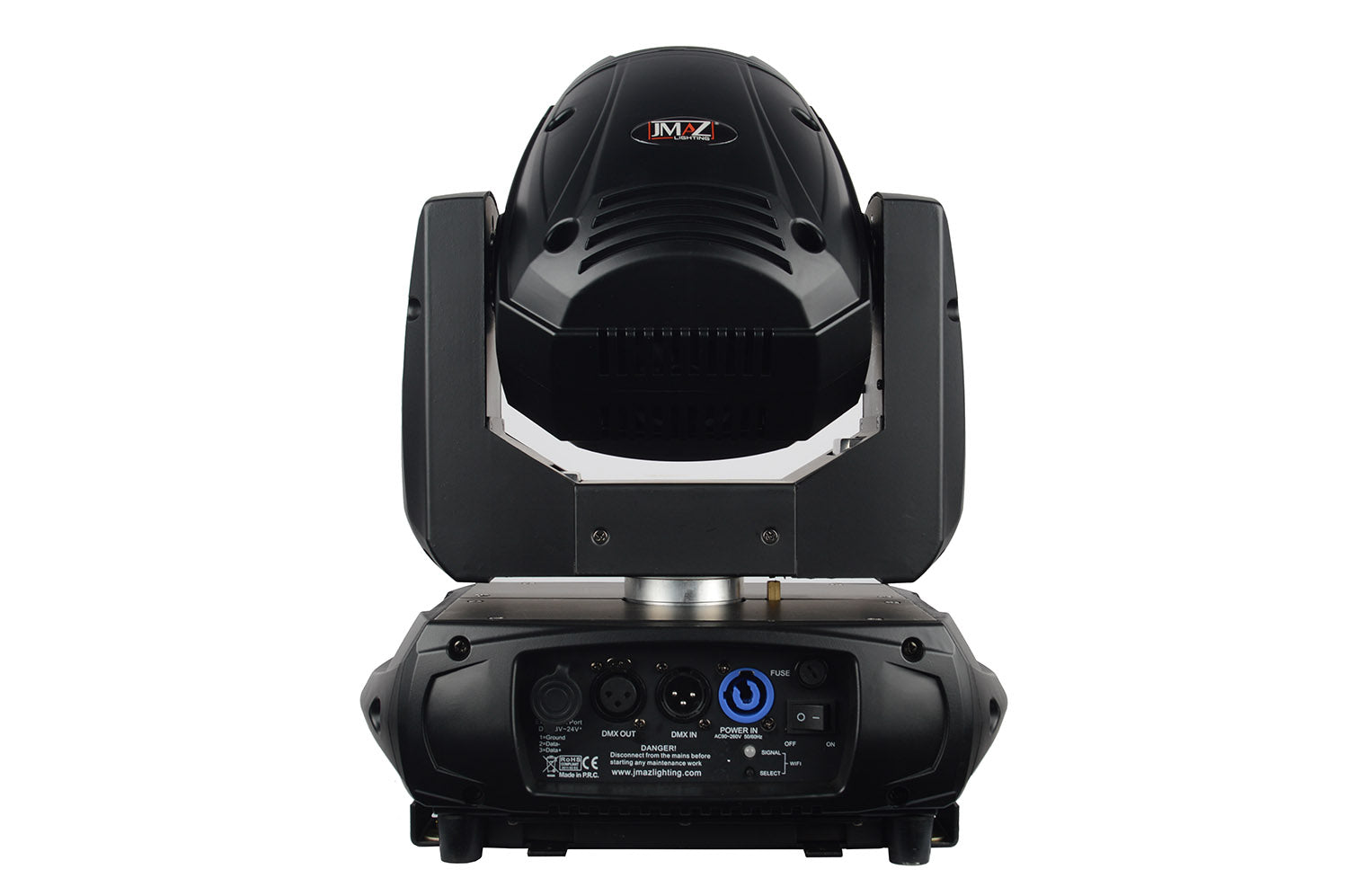 JMAZ JZ3003 LED Spot Moving Head Light AERO SPOT 60 With 60w Battery and Prism, Color, Gobo Wheel - Hollywood DJ