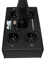 Prox XC-SBCAT6-4XM 4 Channel XLR-M CAT6 Audio and DMX Portable Snake Box - Hollywood DJ