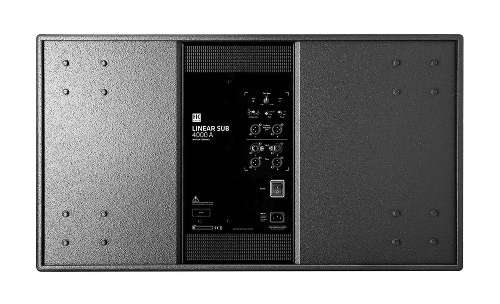 HK Audio LSUB-4000A, 1200W 18-Inch Dual Vented Powered Subwoofer - Black - Hollywood DJ