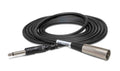 Hosa PXM-120, 1/4" TS to XLR3M Unbalanced Interconnect Cable - 20 Feet - Hollywood DJ