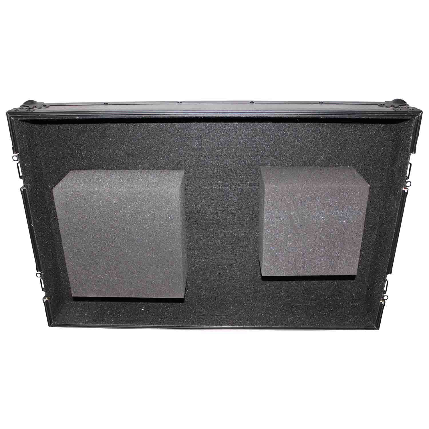 ProX XS-TMC1012WBL DJ Flight Case For Single Turntable In Battle Mode and 10 Inch or 12 Inch Mixer - Black on Black ProX Cases