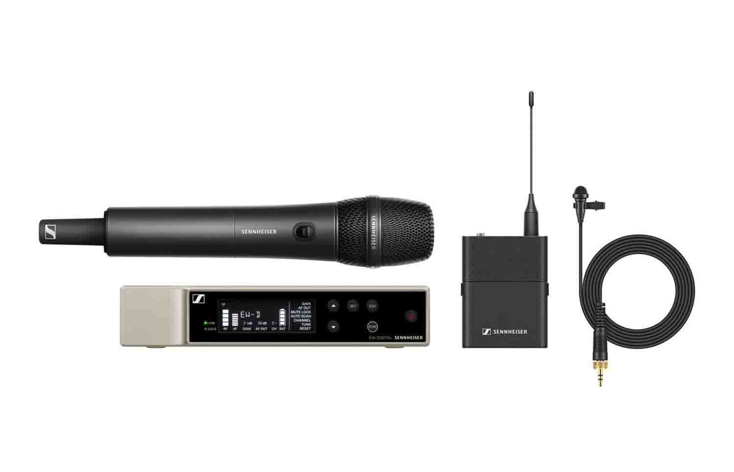 Sennheiser EW-D ME2/835-S SET (Q1-6) Digital Wireless Combo Microphone System - 470.2 to 526 MHz - Hollywood DJ