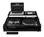 Odyssey FZGS1BM10WBL Black 10″ Format DJ Mixer and Turntable Coffin Flight Case with Glide Platform - Hollywood DJ
