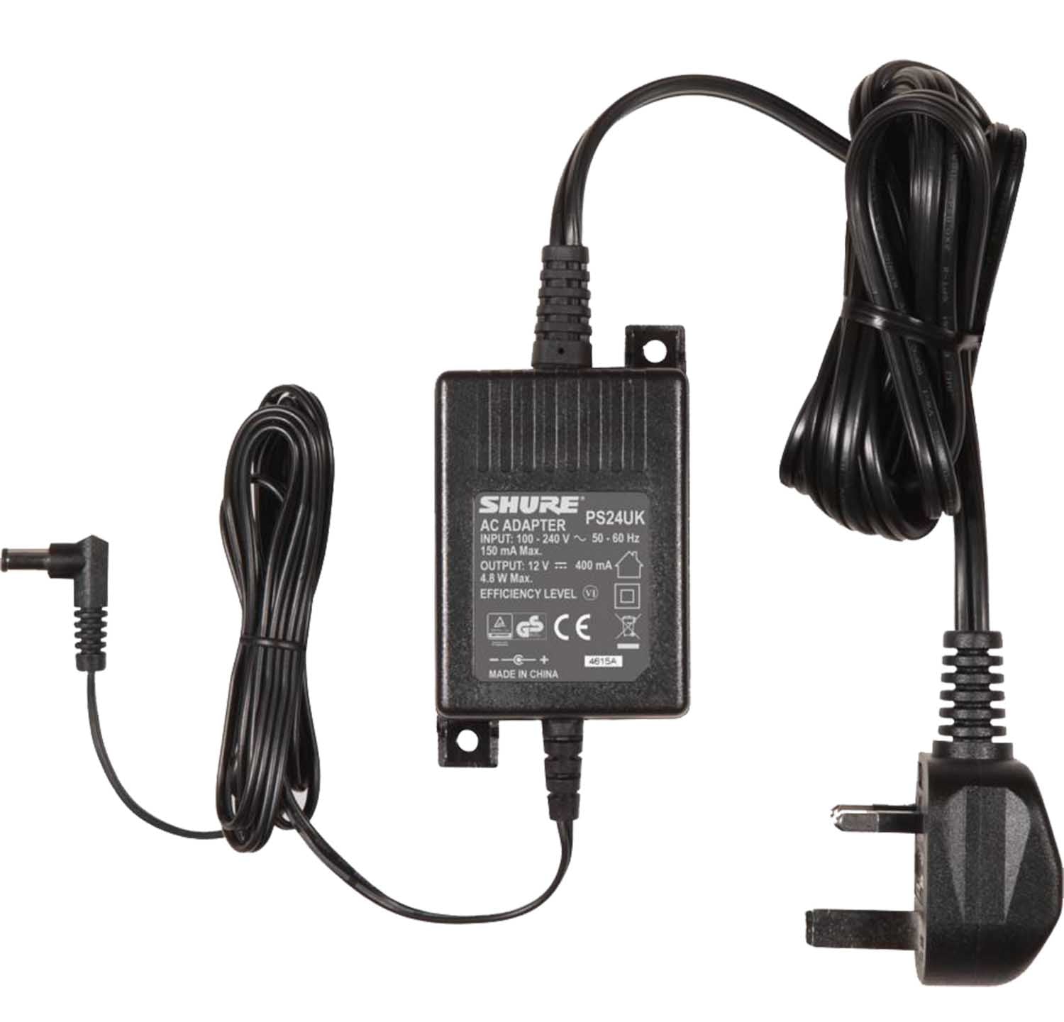 Shure PS24US 12V DC In-line Power Supply - Hollywood DJ