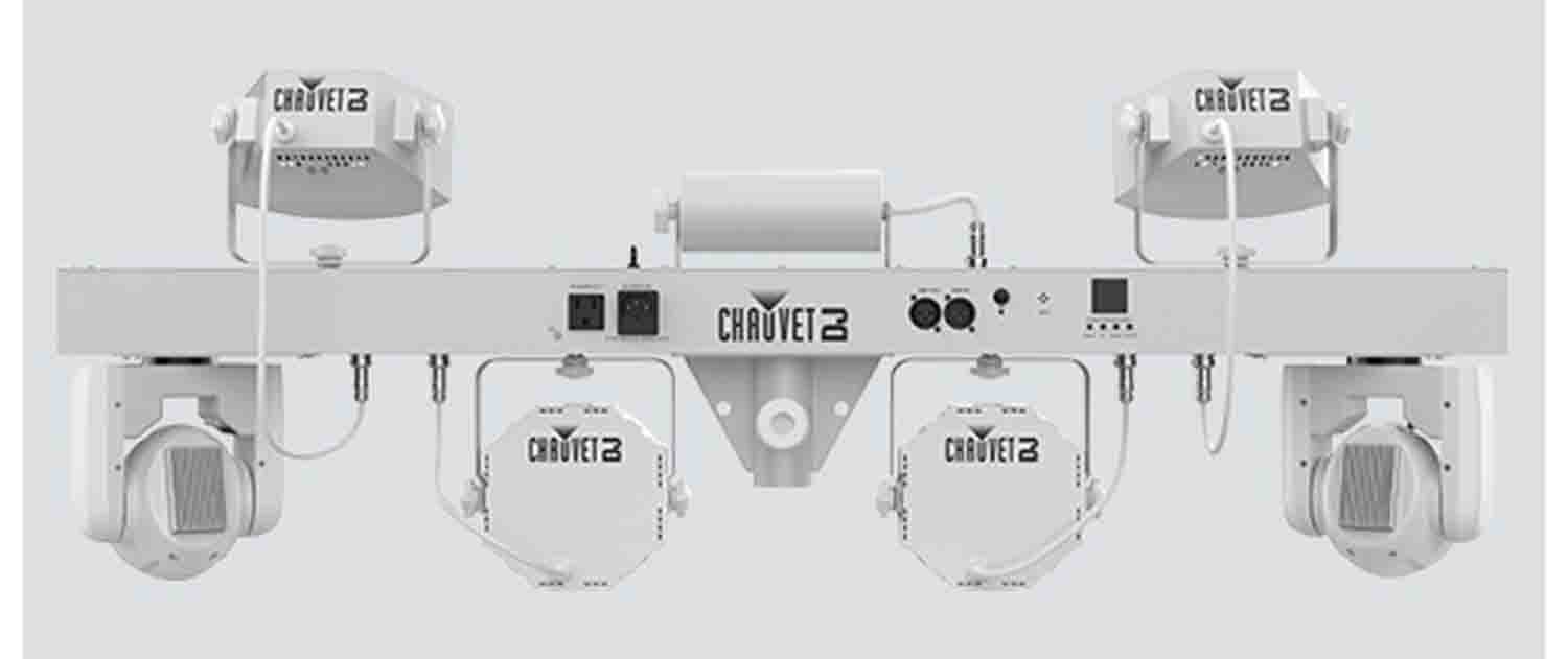 Chauvet DJ GIGBAR MOVE 5-in-1 Lighting System With Pre-Mounted On a Single Bar- White - Hollywood DJ
