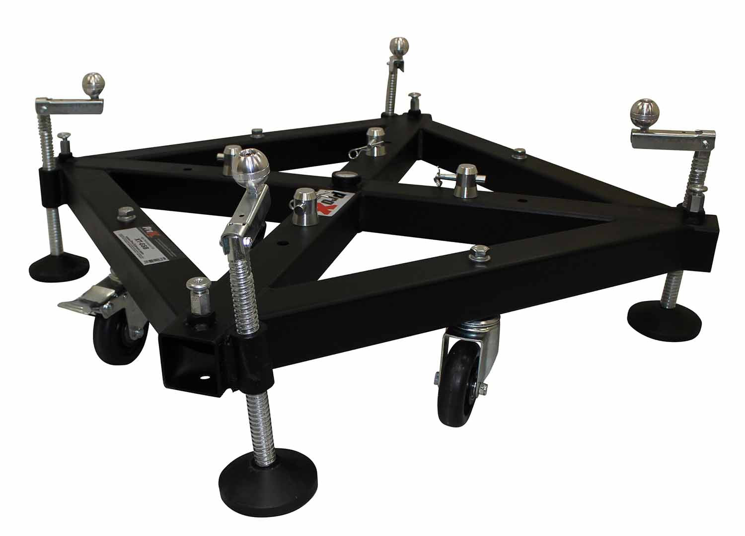 ProX XT-GSB MK2 Universal Truss Ground Support on Wheels with Leveling Jacks for F34 and F44 - Hollywood DJ